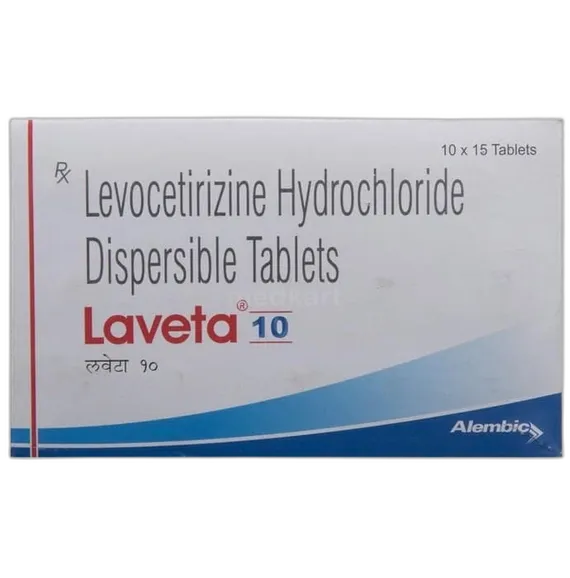 laveta 10mg tablet 15's